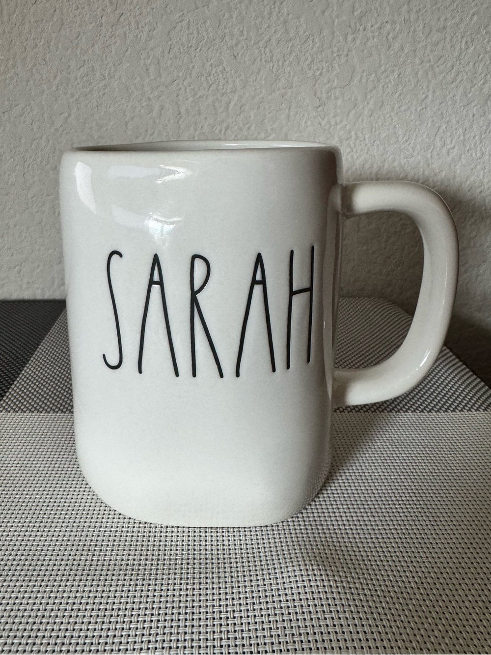 Rae Dunn White Ceramic 'Sarah' Mug
